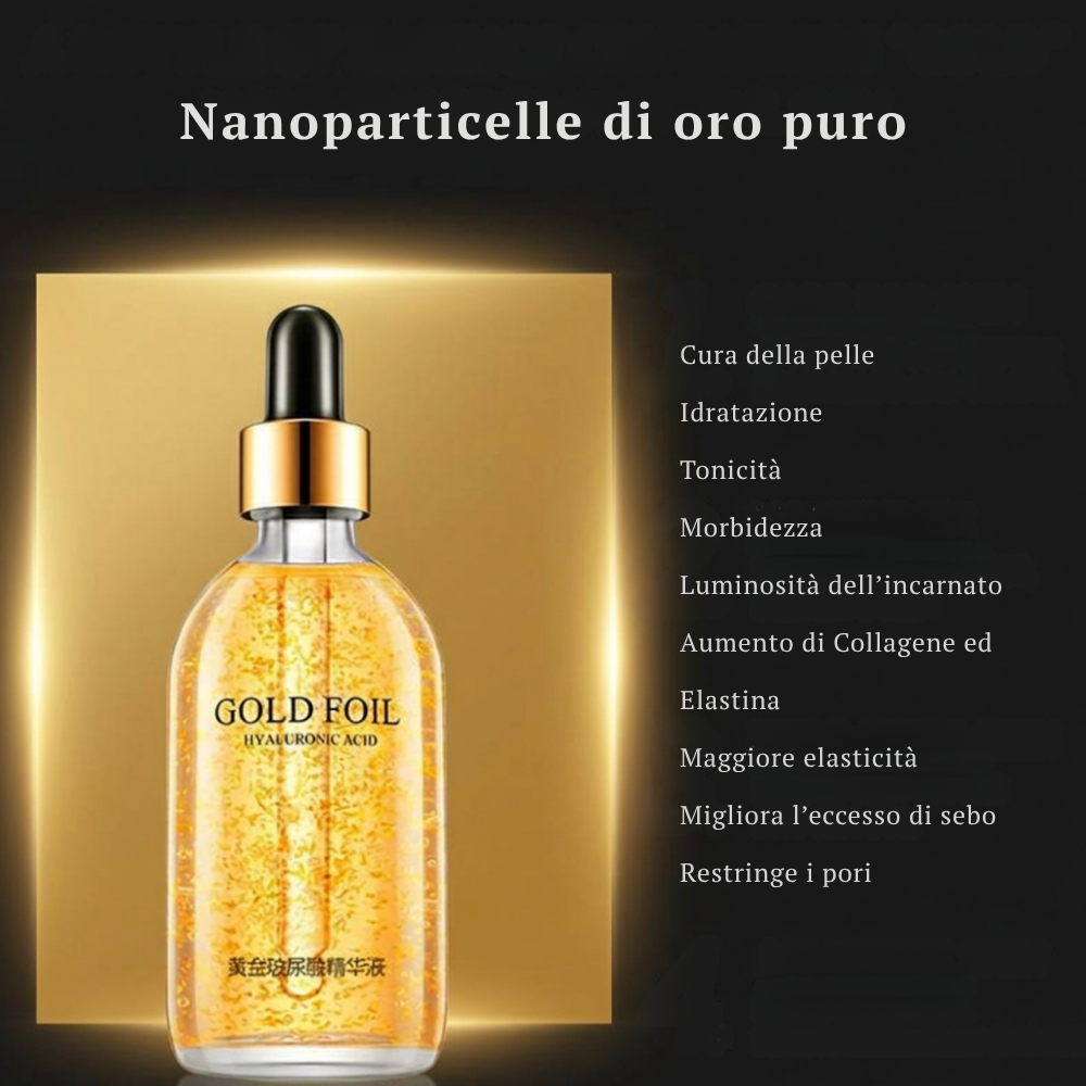 Siero con Oro 24KT e Principi Attivi