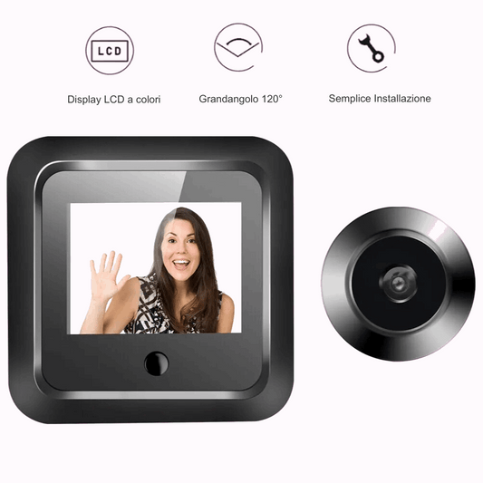 Spioncino Digitale di Sicurezza con Telecamera – Proteggi Casa e Famiglia