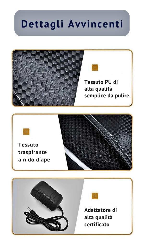 Massaggiatore Professionale Shiatsu con Infrarossi e Assenzio