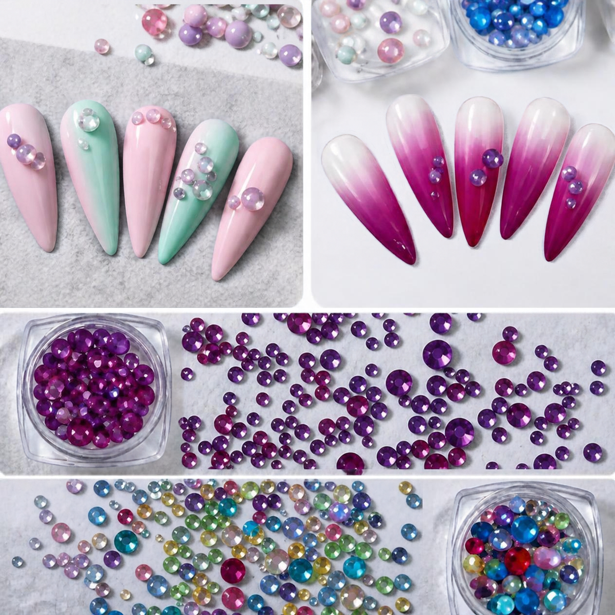 Strass in Resina Acrilica per Nail Art