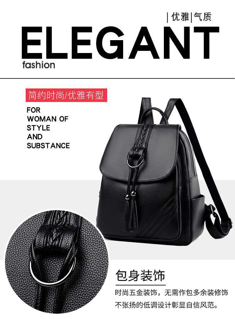 Backpack for Women, 2025 New Style, Tassel Pendant, Large Capacity Mommy Bag, Student School Bag, Outdoor Travel Bag, Export