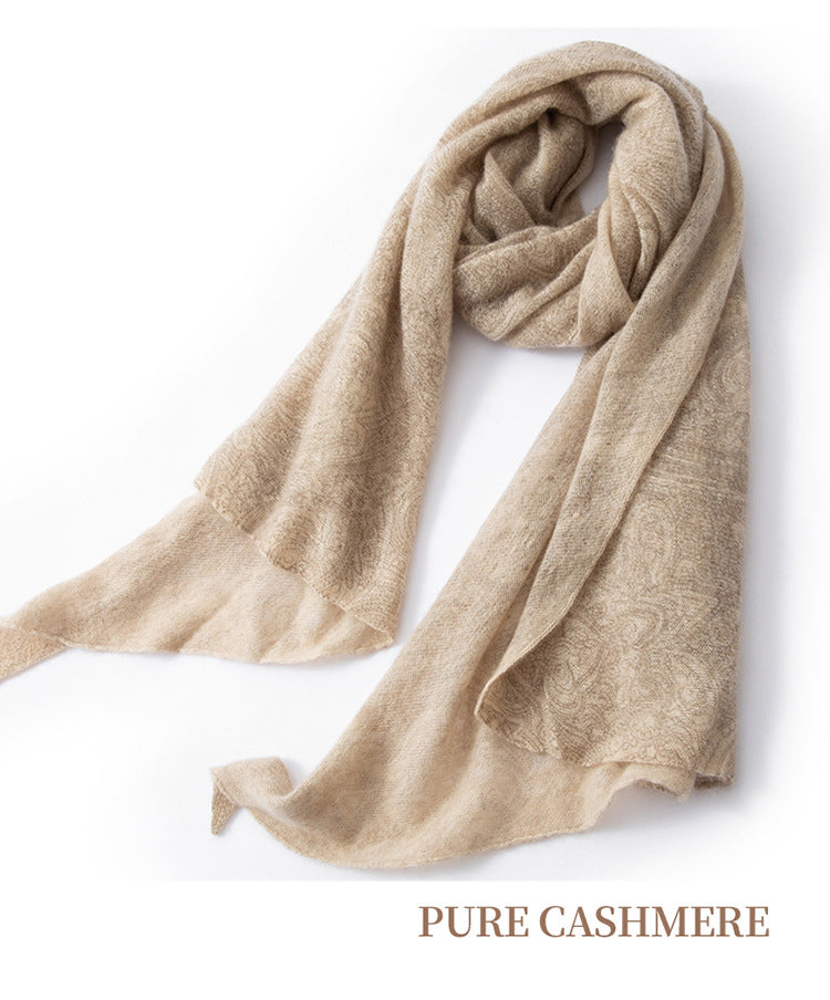Sciarpa in Puro Cachemire Jacquard