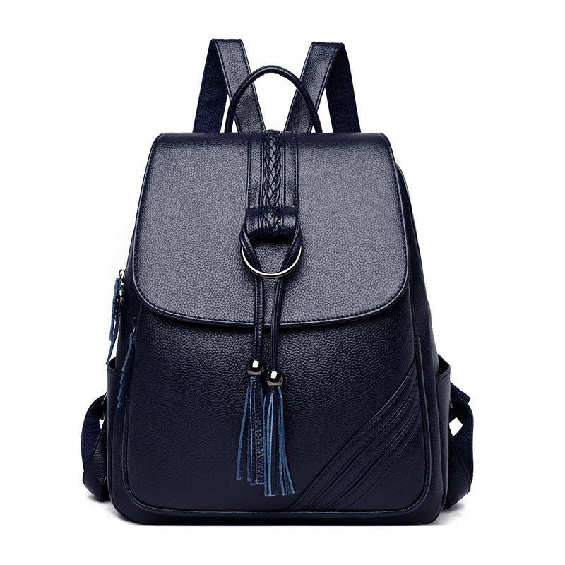 Backpack for Women, 2025 New Style, Tassel Pendant, Large Capacity Mommy Bag, Student School Bag, Outdoor Travel Bag, Export