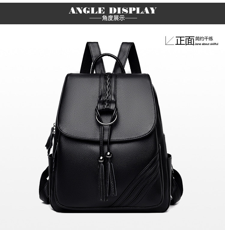 Backpack for Women, 2025 New Style, Tassel Pendant, Large Capacity Mommy Bag, Student School Bag, Outdoor Travel Bag, Export