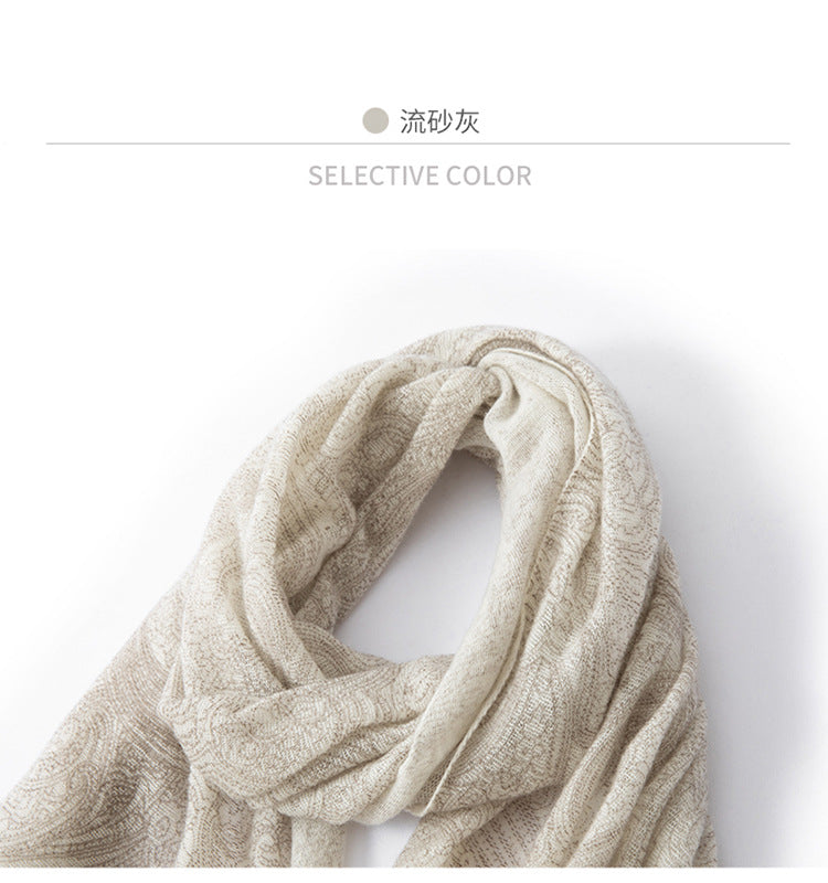 Sciarpa in Puro Cachemire Jacquard