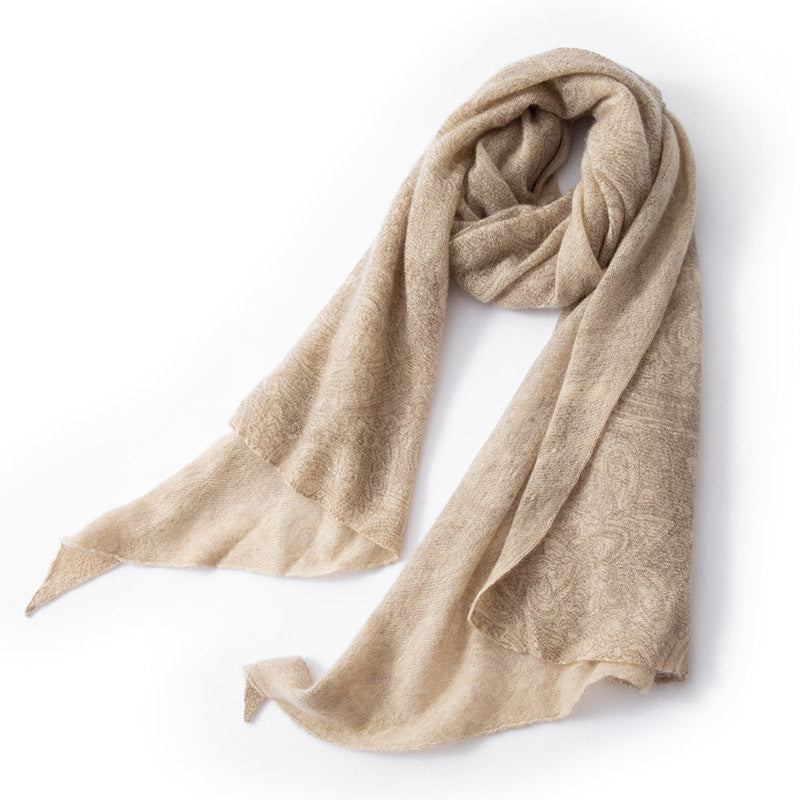 Sciarpa in Puro Cachemire Jacquard