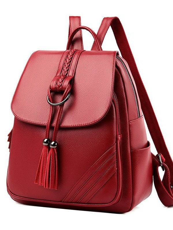 Backpack for Women, 2025 New Style, Tassel Pendant, Large Capacity Mommy Bag, Student School Bag, Outdoor Travel Bag, Export