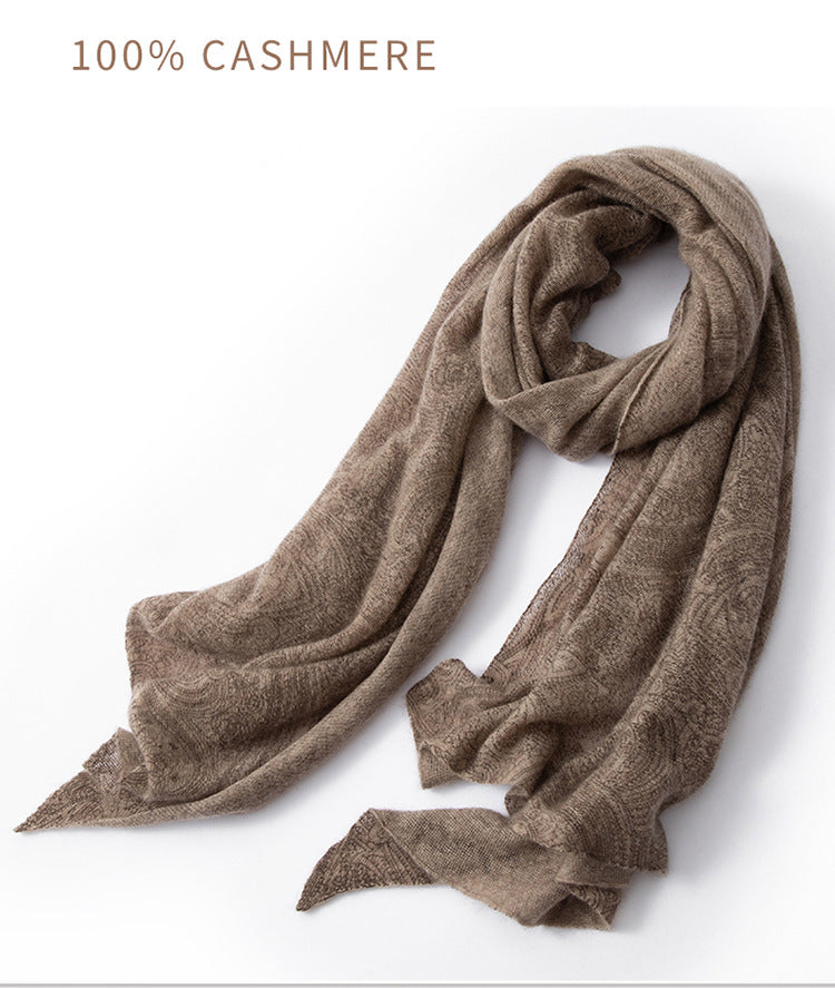 Sciarpa in Puro Cachemire Jacquard