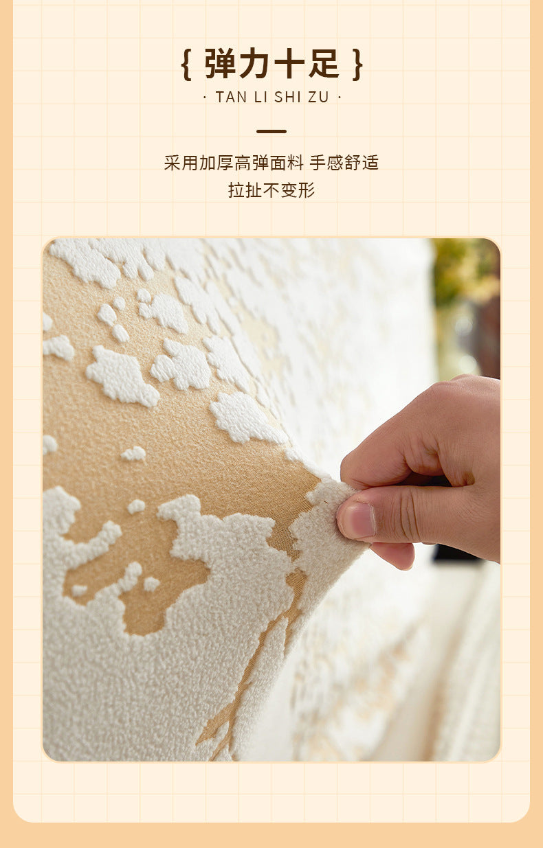 Luxury Jacquard Headboard Cover Bedroom Stretch Bedhead Slipcovers Anti-dirty Bed Back Protector Dustproof Covers for Home Hotel