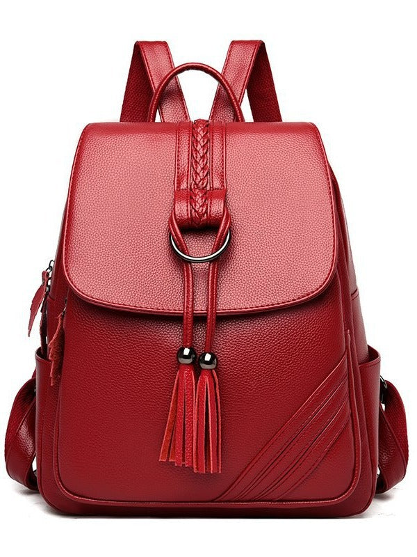 Backpack for Women, 2025 New Style, Tassel Pendant, Large Capacity Mommy Bag, Student School Bag, Outdoor Travel Bag, Export