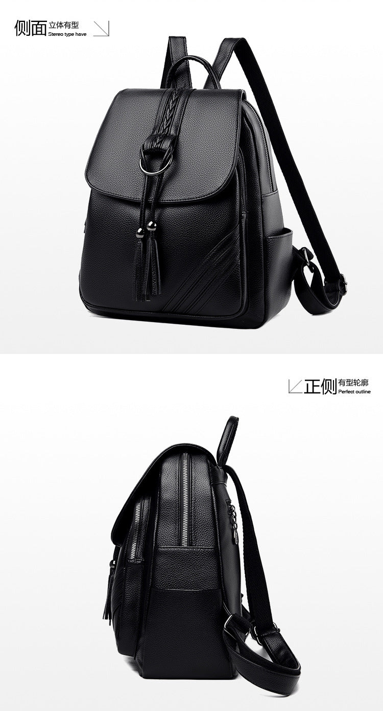 Backpack for Women, 2025 New Style, Tassel Pendant, Large Capacity Mommy Bag, Student School Bag, Outdoor Travel Bag, Export