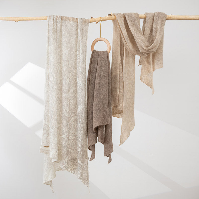 Sciarpa in Puro Cachemire Jacquard