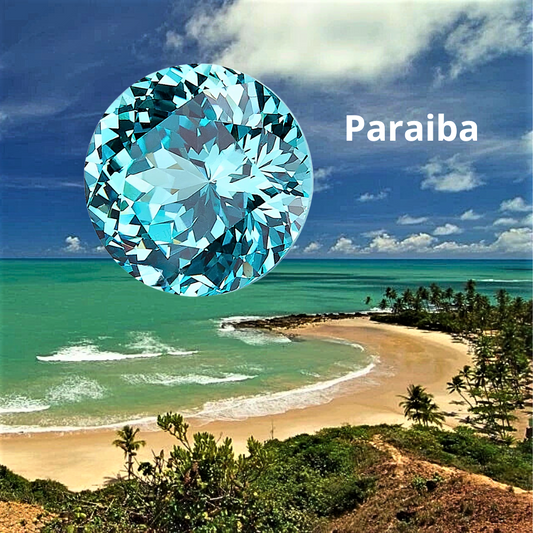 Tormalina Paraiba Lab Grown Taglio Brillante Certificata
