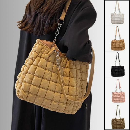 Bolso de nailon acolchado La elegancia se une a la cotidianidad 