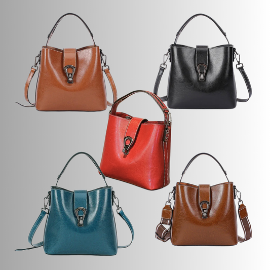 Mini Borsa Quadrata in Crosta di Pelle di Vitellino