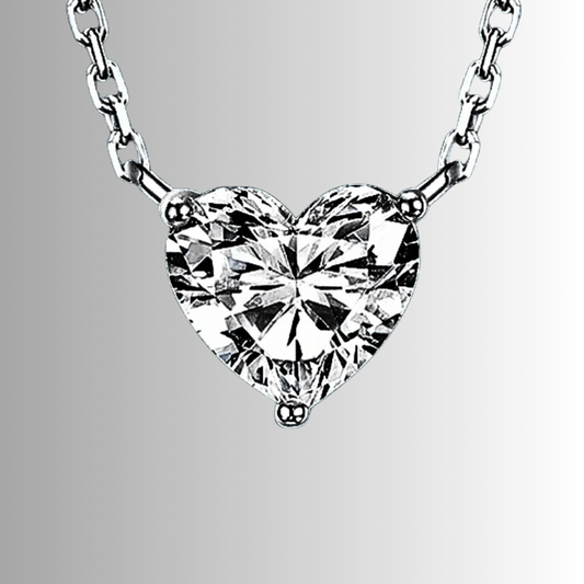 Collana Cuore Minimalista con Moissanite Certificata: La Forza della Semplicità