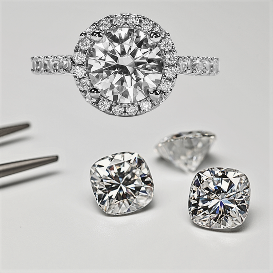 Anello "Corona di Luce" con Moissaniti: Un’Eleganza Senza Tempo