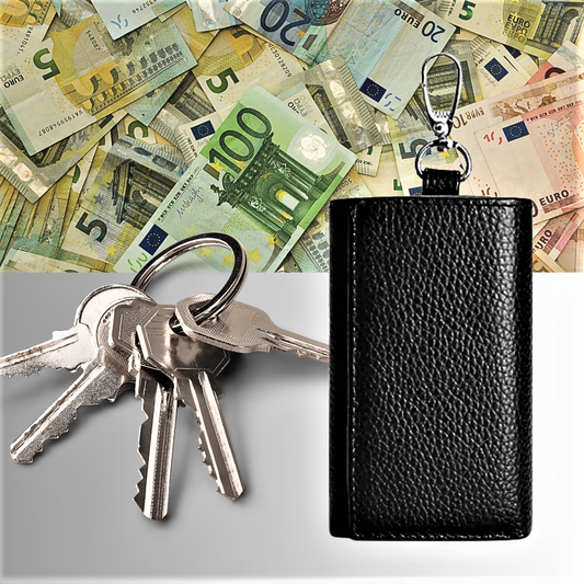 Portafoglio e Portachiavi in Pelle di Vitellino: Innovazione, Qualità e Lusso in un Unico Accessorio