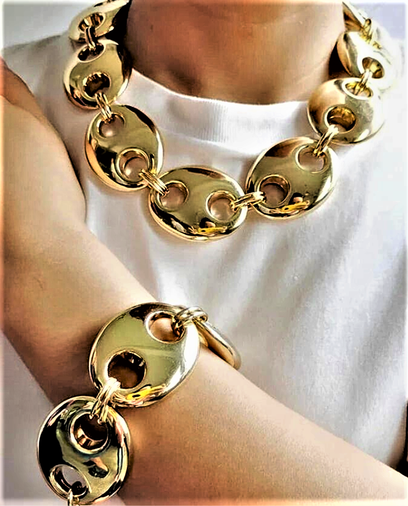 Parure a Maglia Marina Trionfo di Stile