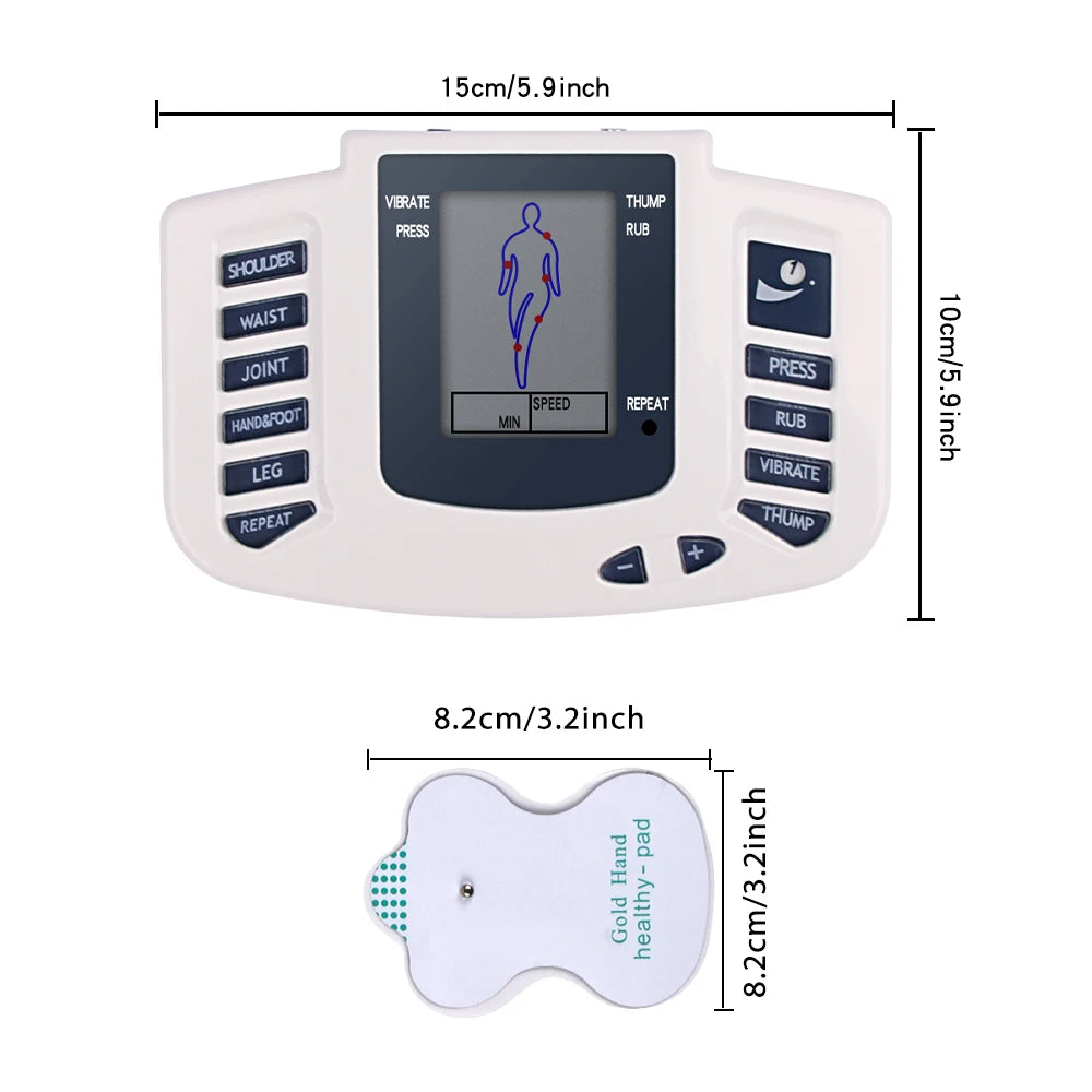 EMS Muscle Stimulator, 8 Dual-Output Modes Meridian Therapy Massager, Muscle Stimulator