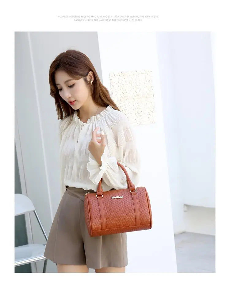 Fashionable Urban Simple Large Capacity Mother-Daughter Shoulder Bag Women's Handbag Set Six Pieces Crossbody Handbag