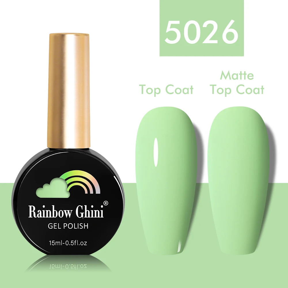 Rainbow Ghini 15ml Glitter Dark Red Gel Nail Polish Semi-Permanent Varnish UV Pale Red Nail Gel Art Supplies for Professionals