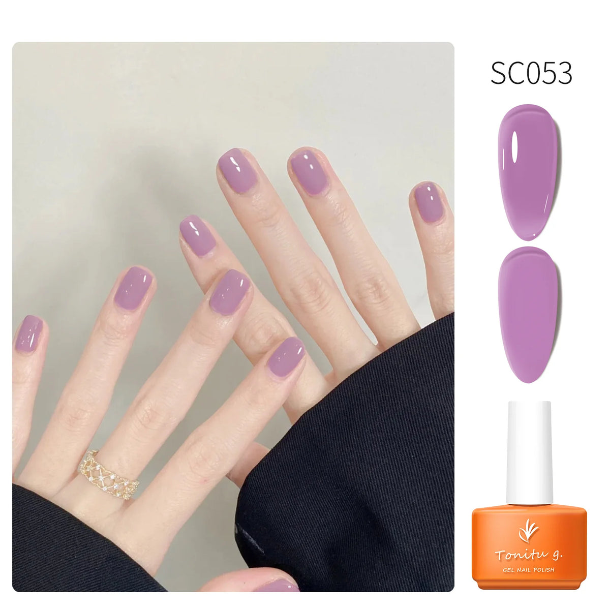 Tonitu G 7ml Semi-permanent Jelly Gel Nail Polish 59 Colors Natural Transparent  Summer Nails Art Soak Off  UV LED Gel  Varnish