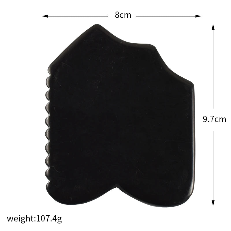 SPA Acupuncture Scraping Body Foot Back Face Neck Massager Beauty Guasha Board Black Bian Stone Gua Sha Massage Tools