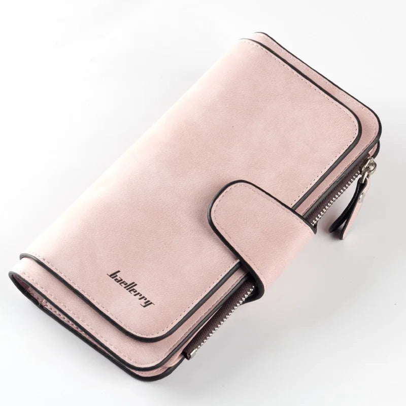Baellerry High Quality Long Women's Wallet Buckle Multiple Card Slots Mobile Phone Bag Hand-held Bag Card Holders