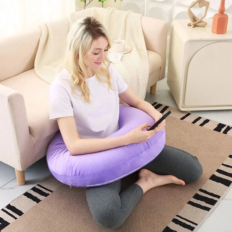 U-shaped Reading Pillow Ergonomic Waist Pillows Office Nap Pillow Sleeping Pillows  Sofa Surround Pillow Sitting Arm Support