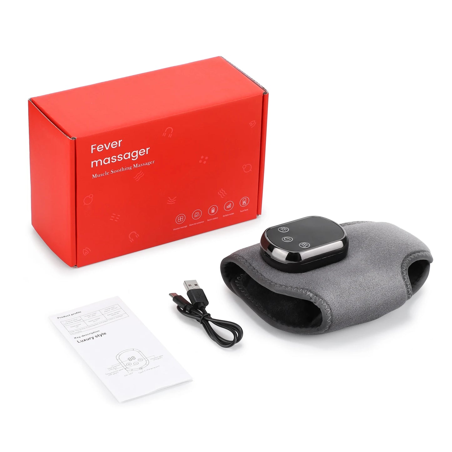 Electric foot and hand massager can vibrate and heat the ankles and ankles, and the bracket joints are portable, which can relax