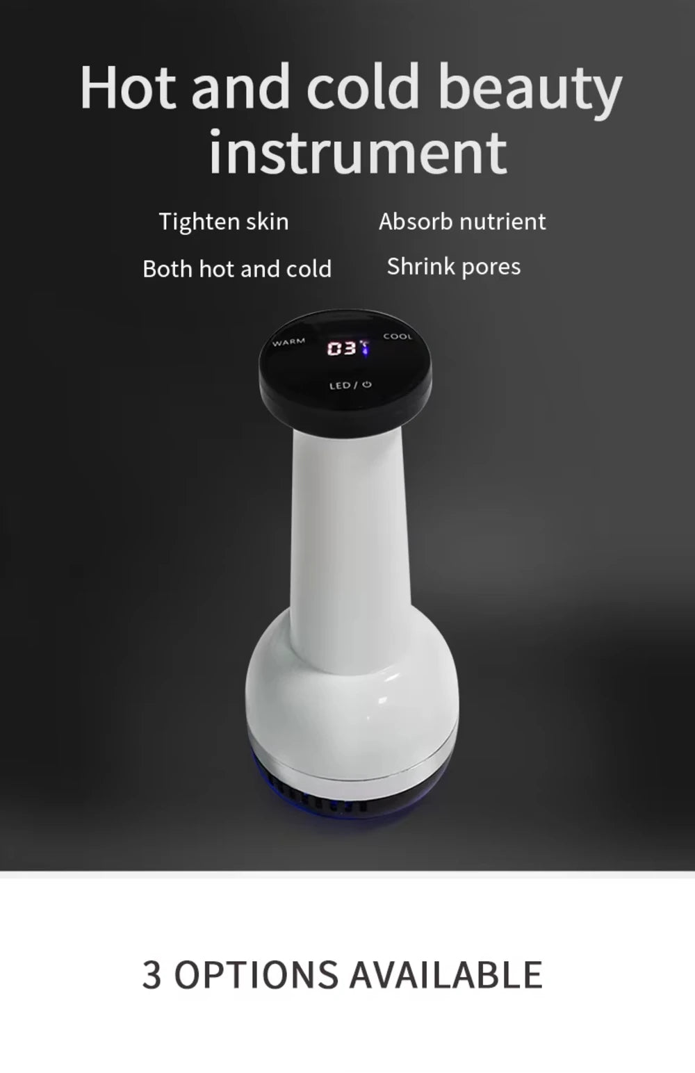 Hot And Cold Beauty Skin Body Facial Massage Machine Red Light Therapy cold hammer