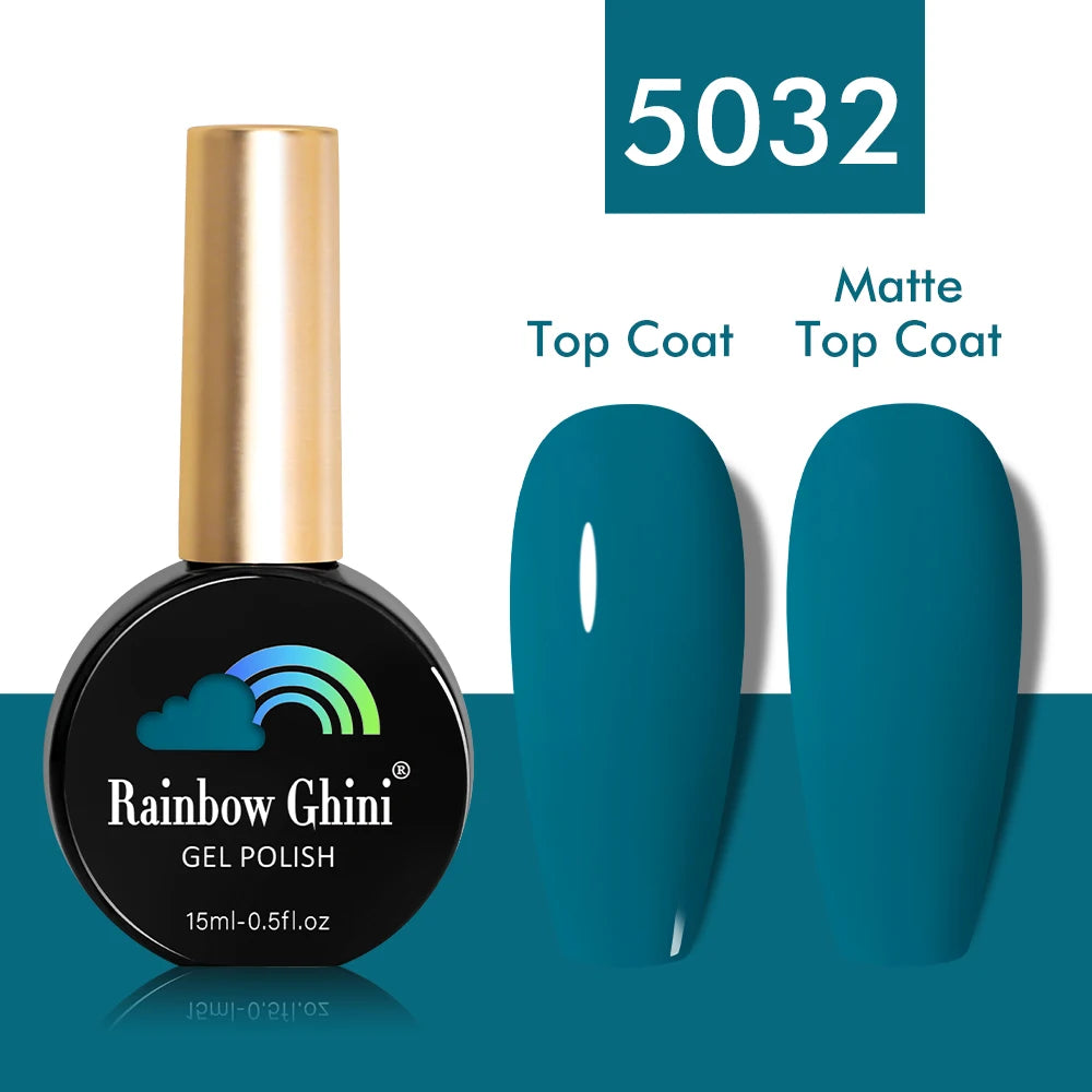 Rainbow Ghini 15ml Glitter Dark Red Gel Nail Polish Semi-Permanent Varnish UV Pale Red Nail Gel Art Supplies for Professionals
