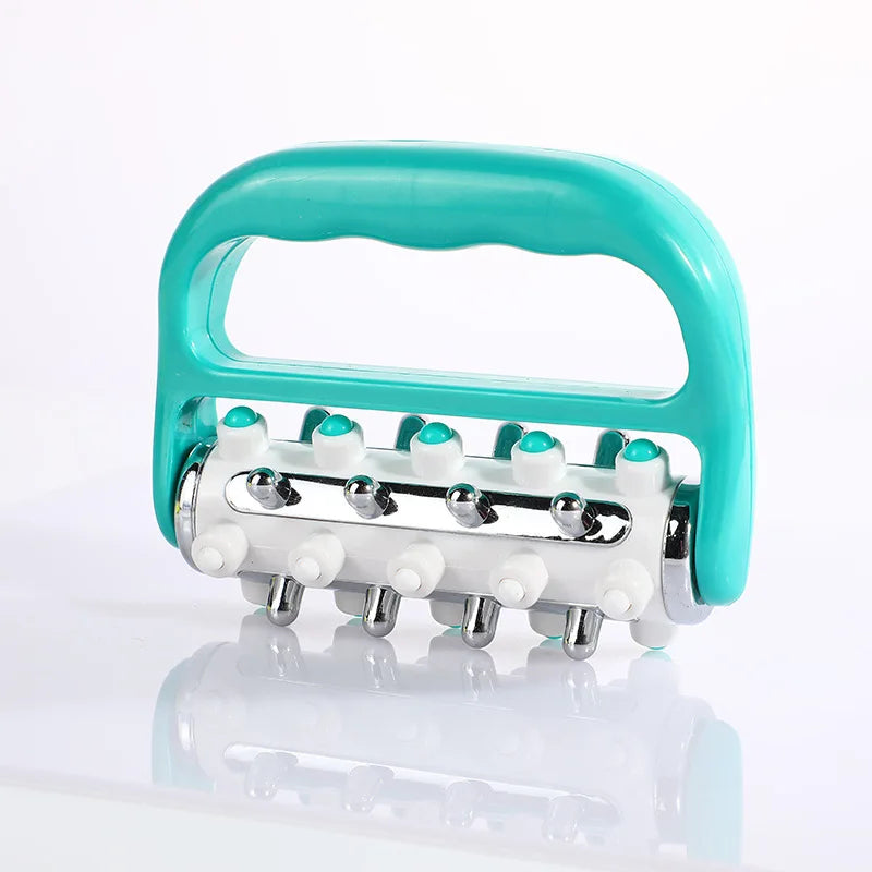 Electroplated Roller Massager Portable Anti Cellulite Relief Fat Blasting Massage Roller Muscle Massage Fascia Massager