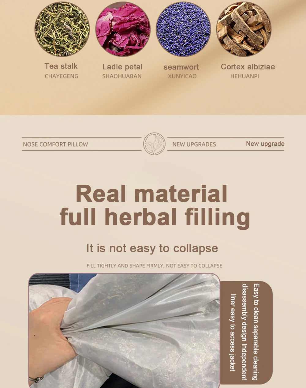 Chinese Herbal Buckwheat Cassia Seed pillow Neck Releaser Cervical Chinese Ancient Traditional Medicine  Nature Neck Pillows