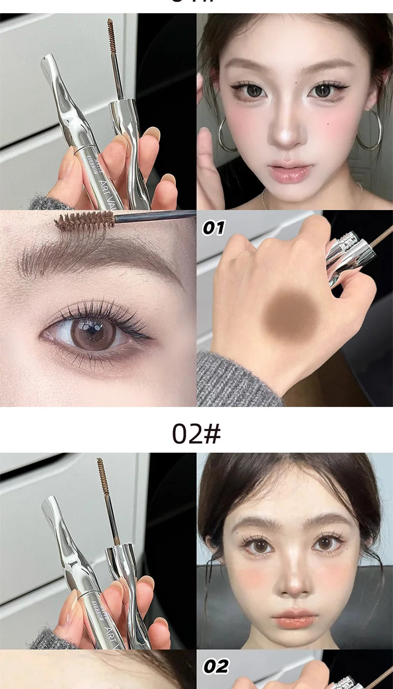 Art Value Eyebrow Dye Cream, Korean-style light brown matte eyebrow light makeup, natural makeup application,natural makeup look