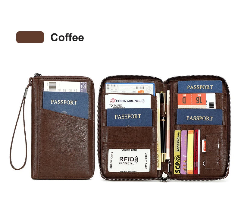 Porta Passaporto con Tecnologia RFID