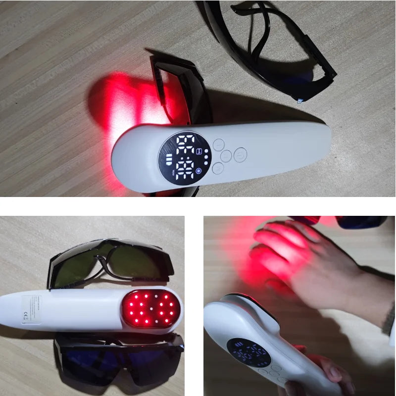 808nm 650nm LLLT Low-level Laser Device, Hand-held Cold Laser Therapy for Neck Back Arthritis Pain Relief Treatment