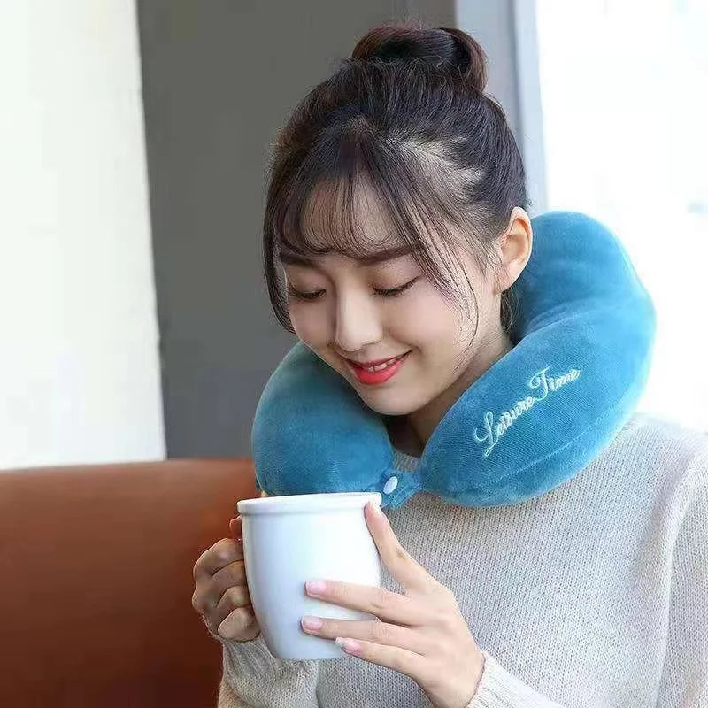U Shaped Memory Foam Pad for Travel, Neck Pillow, Neck Pillow, Head Rest Support, Soft Cushion, Car Cushions