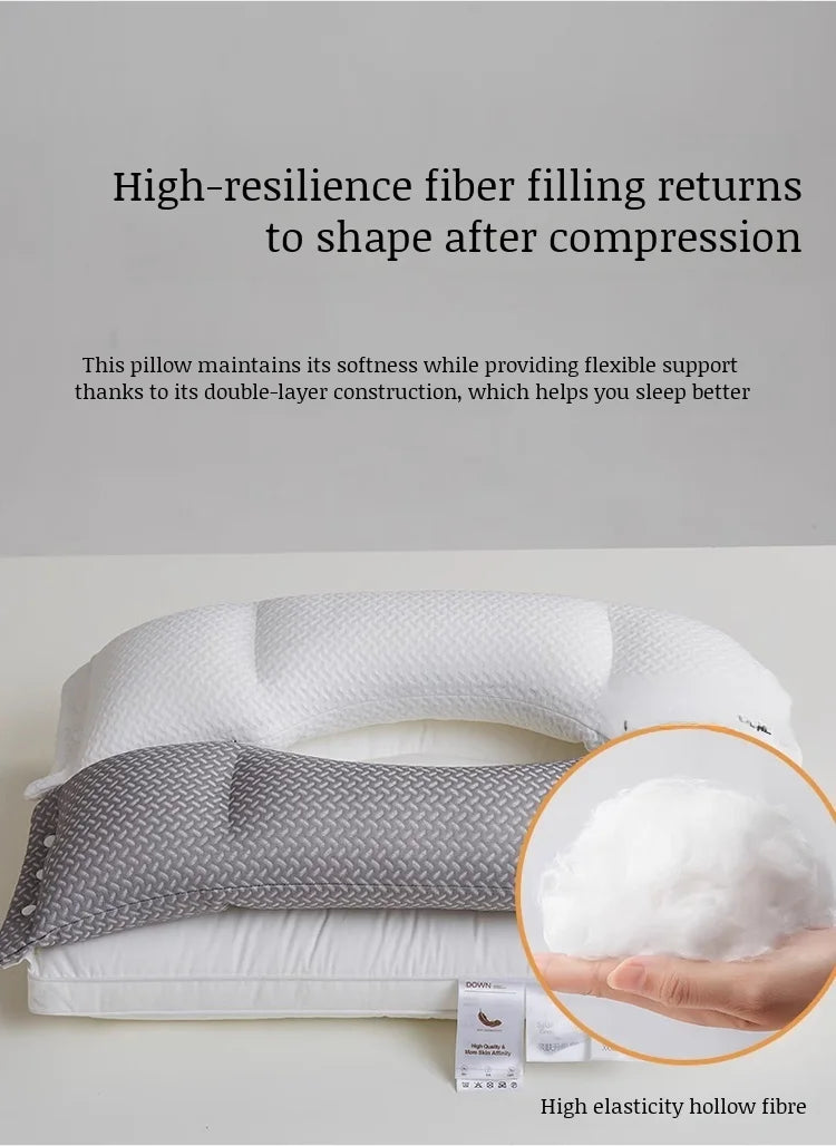 Doublelayer neck pillow special source sleep pillow core sleep aid sound sleep pillow