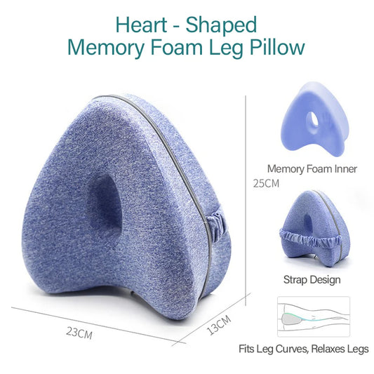 Memory Cotton Leg Pillow Ergonomic  Leg Support Pillow Relieve Hip Pain Sciatica Leg Alignment Pillow Removable and Washable