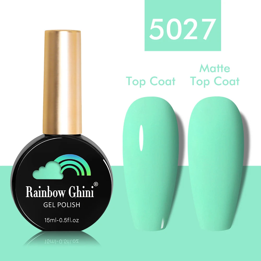 Rainbow Ghini 15ml Glitter Dark Red Gel Nail Polish Semi-Permanent Varnish UV Pale Red Nail Gel Art Supplies for Professionals