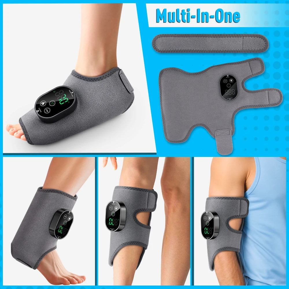 Electric foot and hand massager can vibrate and heat the ankles and ankles, and the bracket joints are portable, which can relax