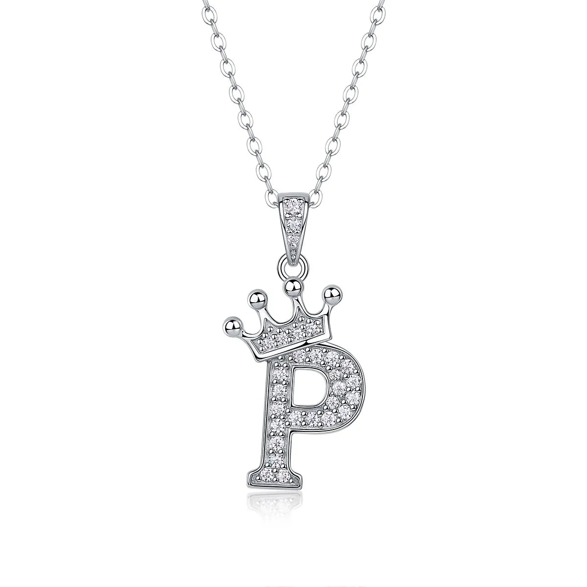 Collana con Lettere dell'Alfabeto in Moissanite D Color VVS1 Certificata