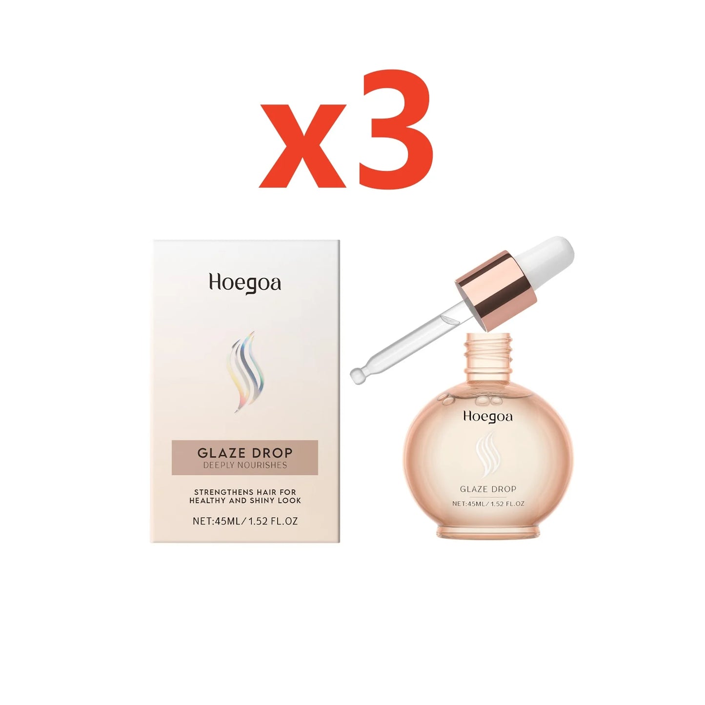 Hydrating Hair Serum for Frizzy Dry Damaged Split Ends Repair Vitamin E Smoothing Adds Shine Coconut Oil Keratin Hair Treatment