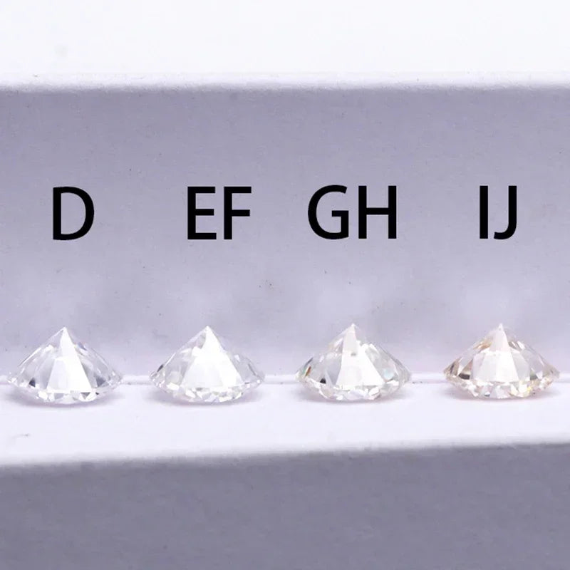 D Color Super White Moissanite Diamond Round / Oval / Pear / Radiant / Emerald / Heart / Princess / Cushion / Asscher / Triangle