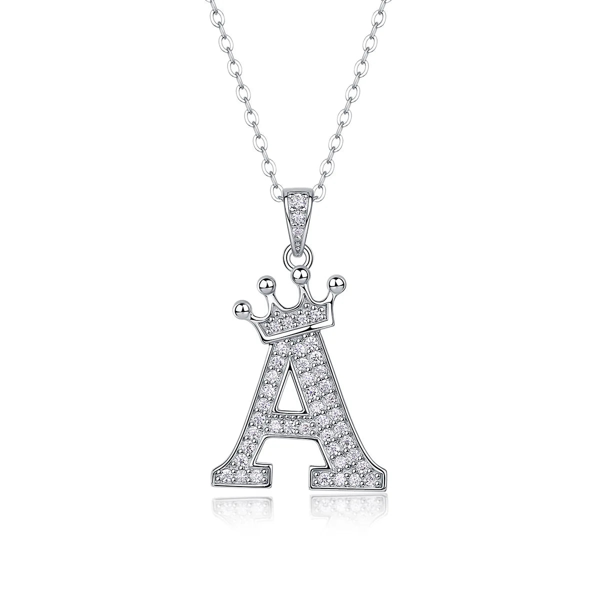 Collana con Lettere dell'Alfabeto in Moissanite D Color VVS1 Certificata