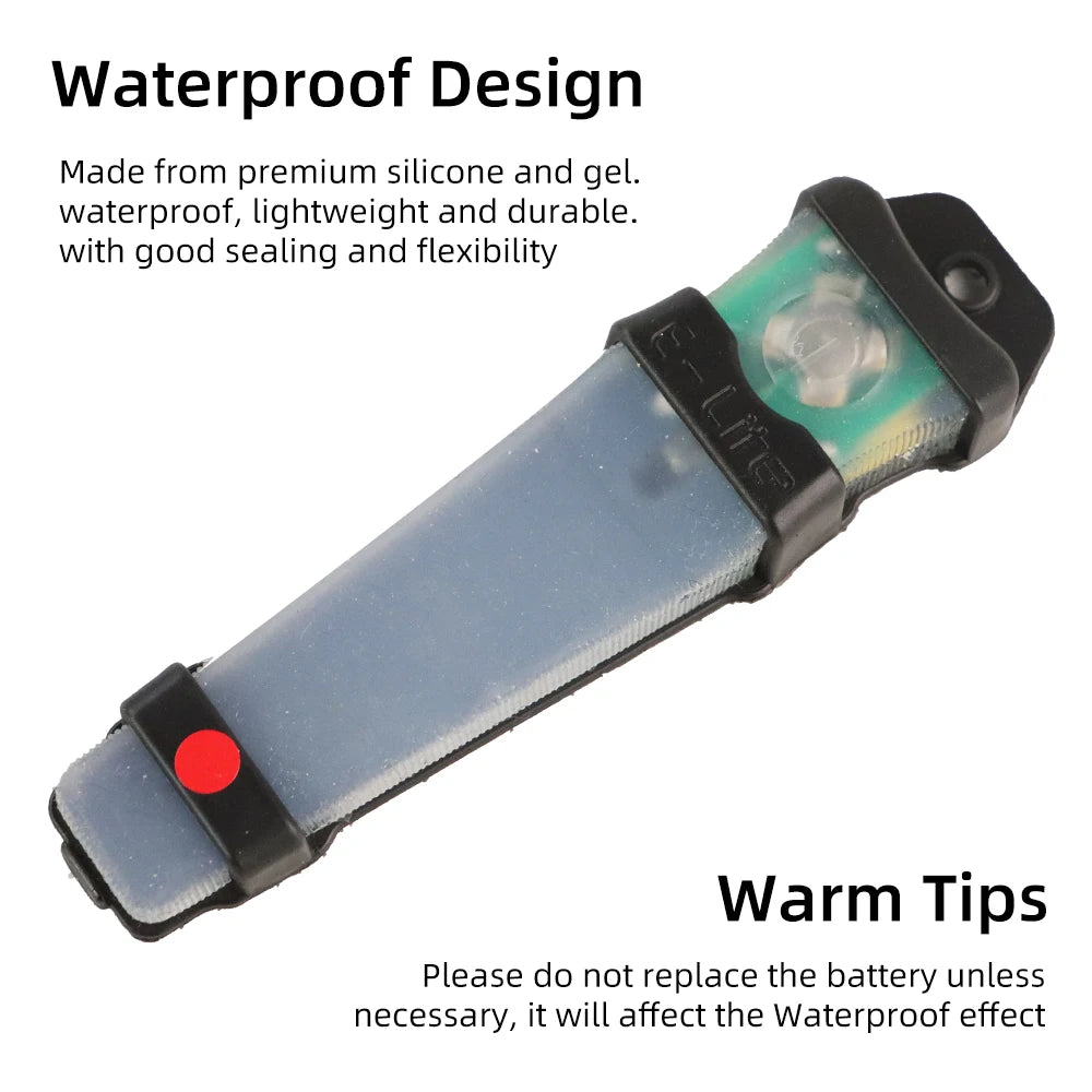 BOOIU Tactical FMA Helmet Safety Flashing Light IR Strobe Waterproof Outdoor Equipment Survival Signal Light Hiking Cycling Lamp