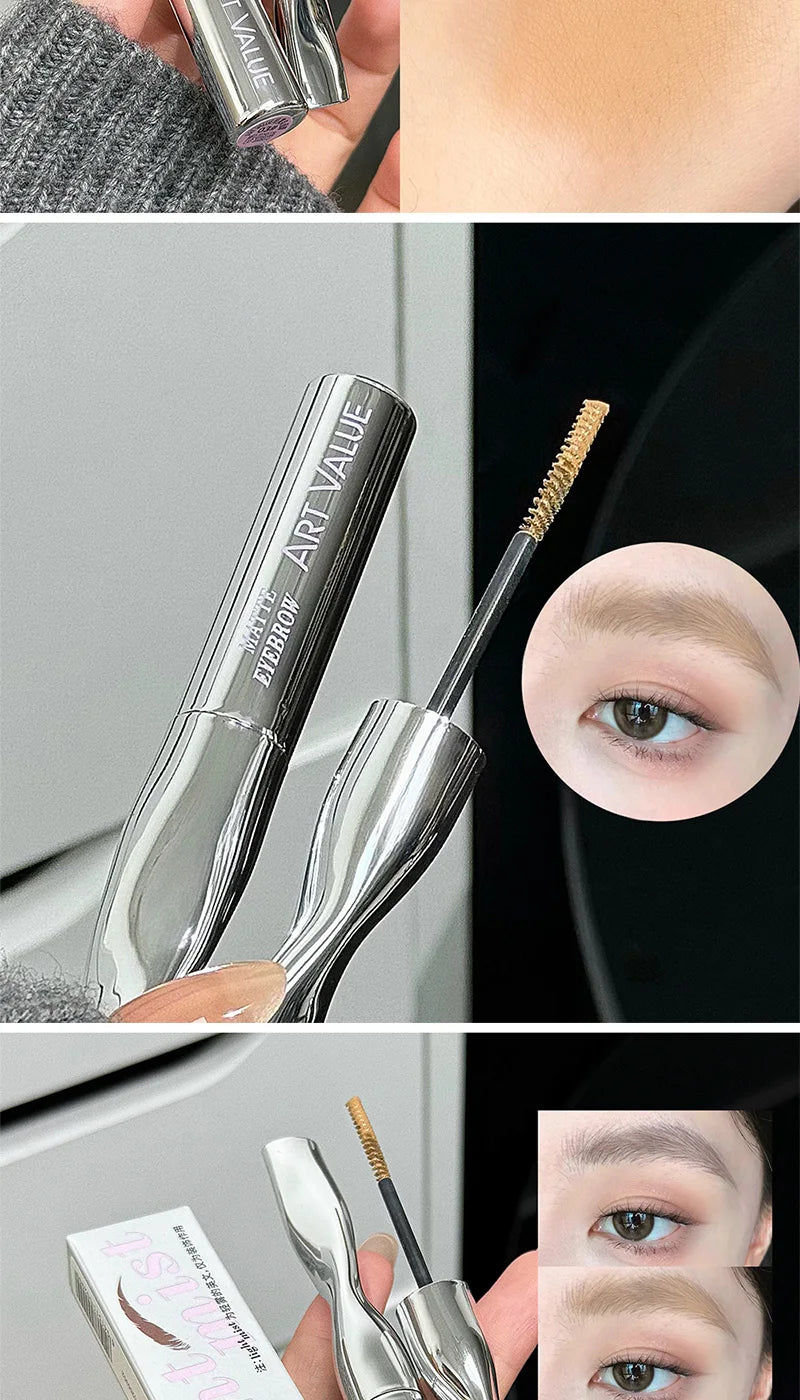 Art Value Eyebrow Dye Cream, Korean-style light brown matte eyebrow light makeup, natural makeup application,natural makeup look