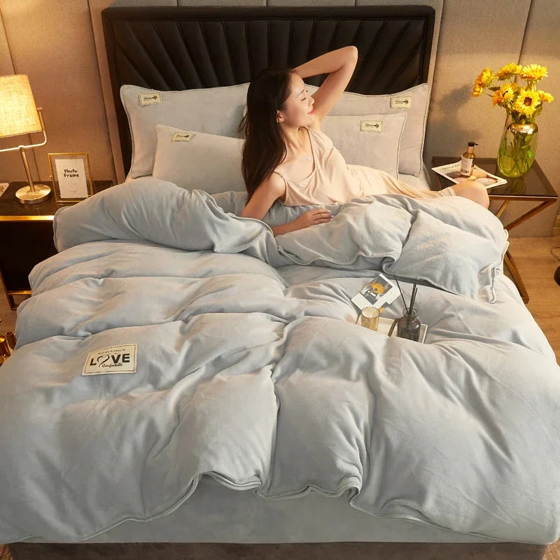 Queen Quilt Cover Set, Soft and Lightweight Bedspreads Coverlet with Striped Pattern Reversible Bed Cover for All Seasons Duvet